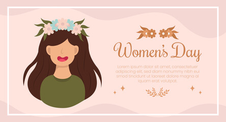 March 8th international women's day celebration background
