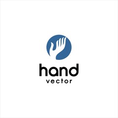 Hand Icon People Logo Design Vector