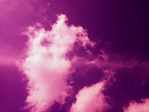 Sky and pink clouds Abstract background