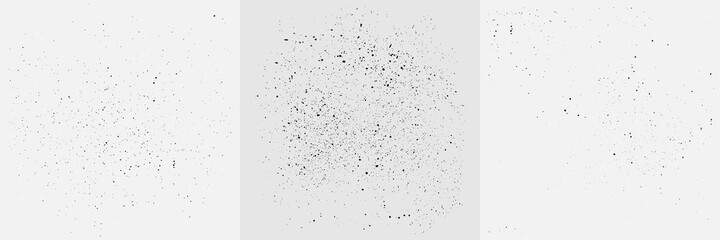 Grunge Grain Texture Set. Vector Abstract Spray Dots Background For posters, Patterns, Retro Style.