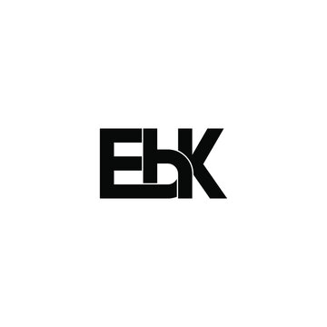 ebk letter original monogram logo design