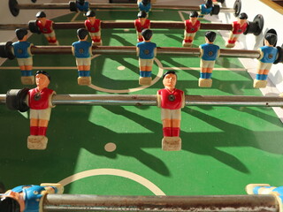 the fun foosball for leisure time close-up