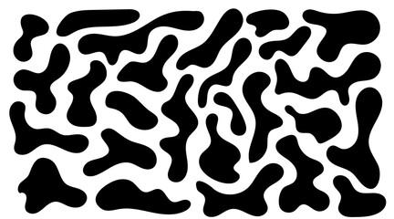 Irregular blob, set of abstract organic shapes. Abstract irregular random blobs. Simple liquid amorphous splodge. Trendy minimal designs for presentations, banners, posters and flyers.