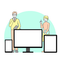 パソコン　タブレット　スマートフォン