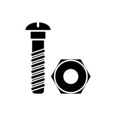 Screw Nut And Bolt Icon Design Vector Template Illustration