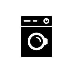 Washing Machine Icon Logo Design Vector Template Illustration