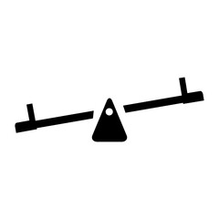 Seesaw Icon Design Vector Template Illustration