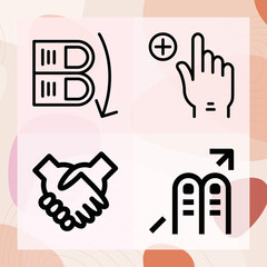 Obraz premium Simple set of keeping related lineal icons
