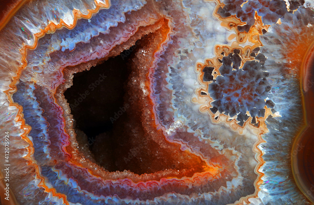 Poster abstract natural pattern. stone agate texture background. natural stone ornament close up