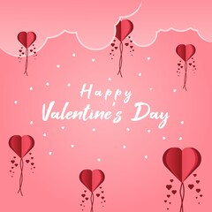 Happy Valentine Day Template Vector Design