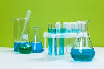 science laboratory test tubes, chemical laboratory equipment