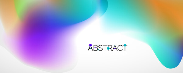 Fluid color gradient abstract background, trendy colorful wallpaper. Vector illustration for placards, brochures, posters, banners and covers