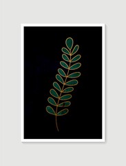 Contemporary art posters in pastel colors. Botanical wall art vector. Minimal and natural wall art. Abstract Plant Art design for print, wallpaper, cover. Modern vector illustration.