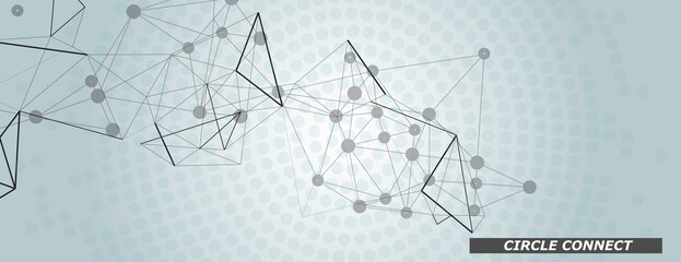 Modern pattern. Vector illustration template. Line style vector. Symbol connect design