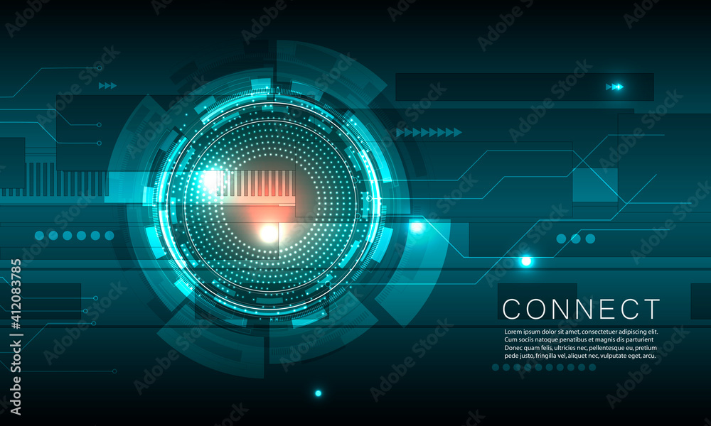 Poster Circle design for cover design. Vector design template. Abstract circle geometric shape. Graphic element vector. Line style vector. Artistic backdrop