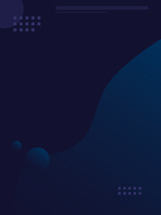 Obraz premium Abstract Wavy Dark Blue Background with Gradient and Shapes Decoration. Geometric Shapes Background with Gradient. Perfect for UI/UX background, background, mobile application background.