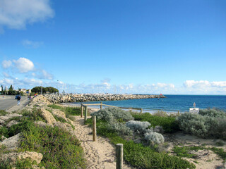 Fototapeta na wymiar A beach outside of Fremantle, Perth, Australia