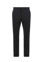 Black men's classic trousers. Front view