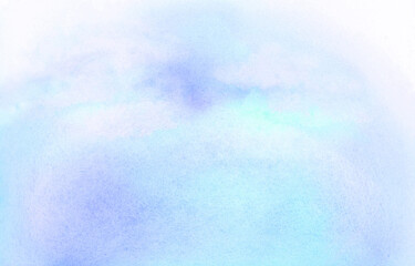 Blue abstract watercolor background. Hand drawn watercolor.
