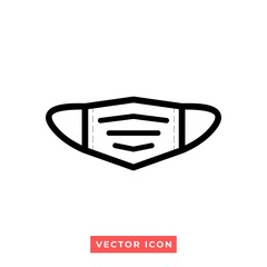 illustration of a medical mask. vector icon