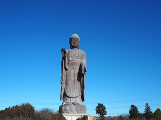 Ushiku Daibutsu, the tallest Buddha statue of Japan