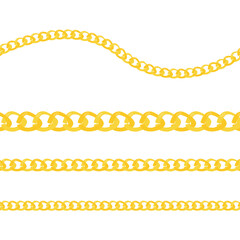 Golden chains vector