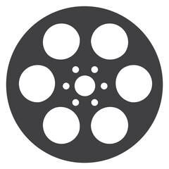 Film reel vector