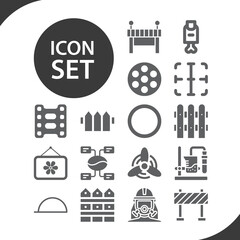 Simple set of surround related filled icons.