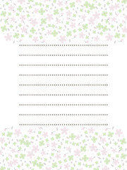 Soft-colored cherry blossoms, rape blossoms, and spring letter frames