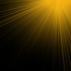 Overlay, flare light transition, effects sunlight, lens flare, light leaks. High-quality stock image of warm sun rays light effects, overlays or golden flare isolated on black background for design