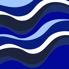 flat illustration of abstract background. waves of blue shades. background from waves of different shades of blue and white.