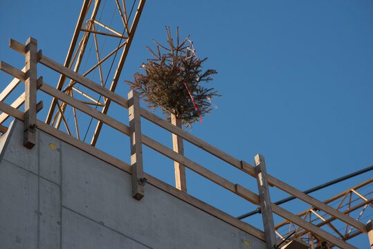 Topping Out Or Roofing Ceremony