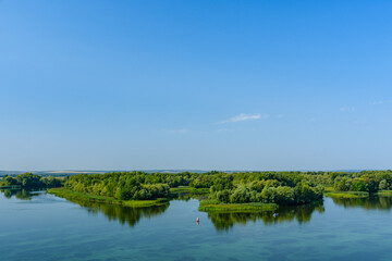View on the river Dnieper on summer