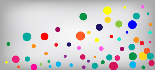Rainbow Confetti Modern Vector Wallpaper.