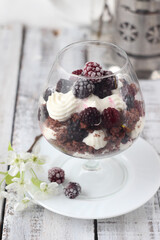 raspberry and blueberry cheesecake