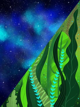 green dragon in the night sky