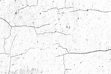 White paint black cracks background. Scratched lines texture. White and black distressed grunge...
