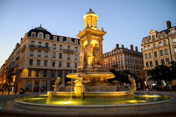 La Fontaine des Jacobins à Lyon