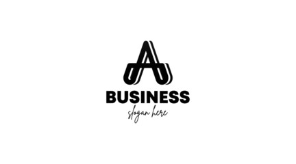 Unique logo made from letter A. Initial A logo for business and branding.