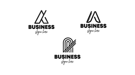 Unique logo made from letter A. Initial A logo for business and branding.