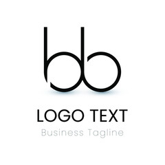 bb letter logo design template vector. Eps10 vector illustration. - obrazy, fototapety, plakaty