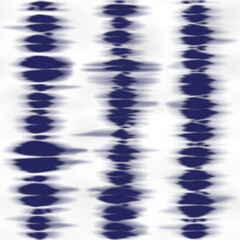 Striped blue and white tie dye seamless pattern