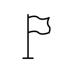 Flag Flat Icon Design Vector Template Illustration