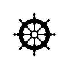 Ship Steering Icon Design Vector Template Illustration