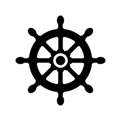 Obraz premium Ship Steering Icon Design Vector Template Illustration