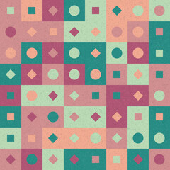 Abstract Geometric Pattern generative computational art illustration