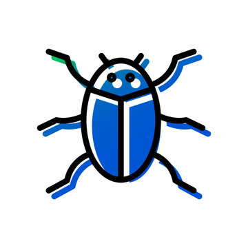 Bug virus icon
