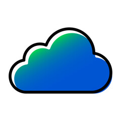Icon of cloud data