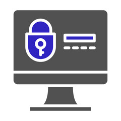 Fototapeta premium Computer security icon
