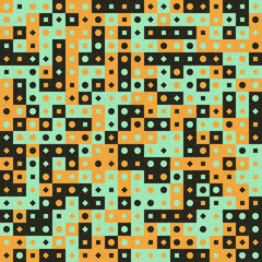 Abstract Geometric Pattern generative computational art illustration